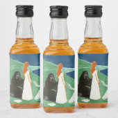 Witte flesetiket likeurfles etiket (Flessen)