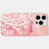Witte flessen boven Roze en Perzikspieren Case-Mate iPhone Case (Achterkant (horizontaal))