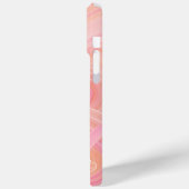 Witte flessen boven Roze en Perzikspieren Case-Mate iPhone Case (Achterkant / Links)