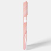 Witte flessen boven Roze en Perzikspieren Case-Mate iPhone Case (Achterkant / Rechts)