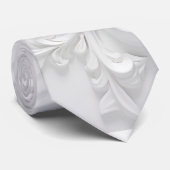 Witte Fleur des Lis stropdas (Opgerold)