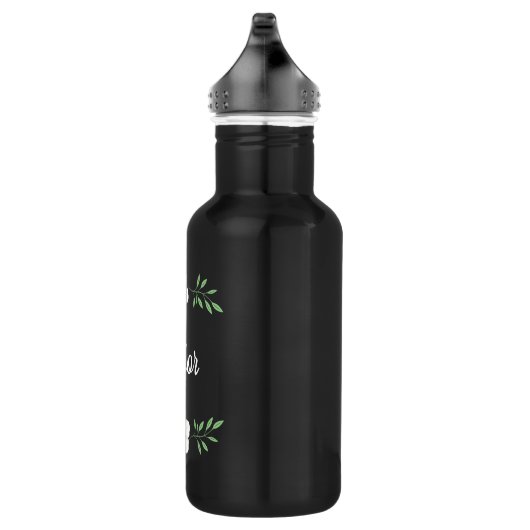 Witte floraal waterfles  (Rechts)