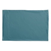 Witte Floral Blue Elegance Kussensloop (Achterkant-Links)
