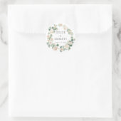 Witte Floral Eucalyptus Wedding Envelope zegels (Tas)