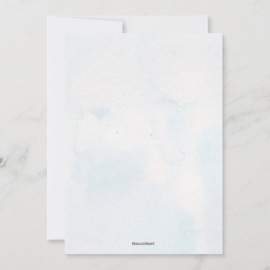 Witte Floral Geometric Waterverf Vrijgezellenfeest Kaart (Achterkant)