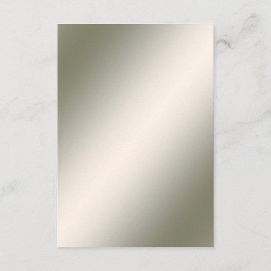 Witte Floral Goud  Detail Behuizing Kaart (Achterkant)