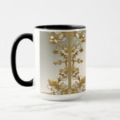 Witte Floral Goud  Mok (Links)