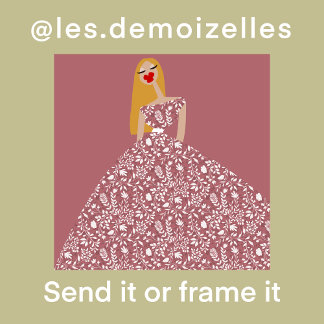 Witte Floral Jurk Mode Illustratie Kaart