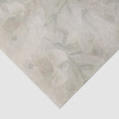 Witte Floral ontkoppeling Tissuepapier (Detail)