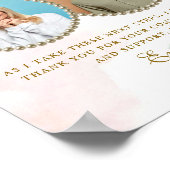 Witte Floral Parents of the Bride Gift Poster (Hoek)