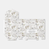 Witte Floral Swans Birds Elegant Wedding Bedankdoosjes (Uitgevouwen)