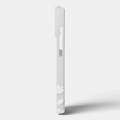 Witte florale ingegraveerde naam initialen geperso Case-Mate iPhone case (Achterkant / Links)
