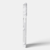 Witte florale ingegraveerde naam initialen geperso Case-Mate iPhone case (Achterkant / Rechts)