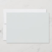 witte florale pampas elegant lijst baptisme kaart (Achterkant)