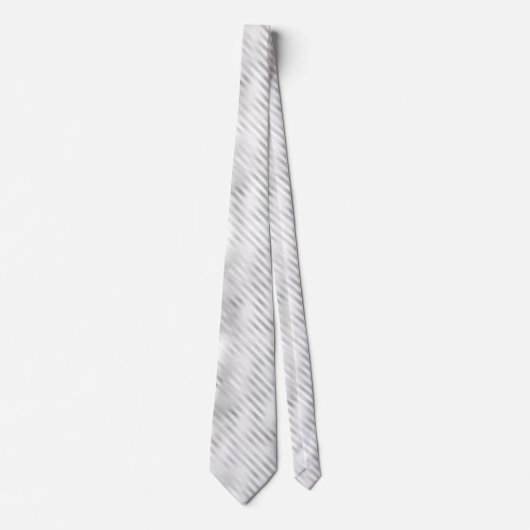 Witte Folie strepen Stropdas (Voorkant)