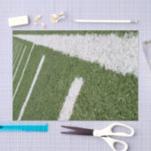 Witte Footballs lijnen Tissuepapier (Craft)