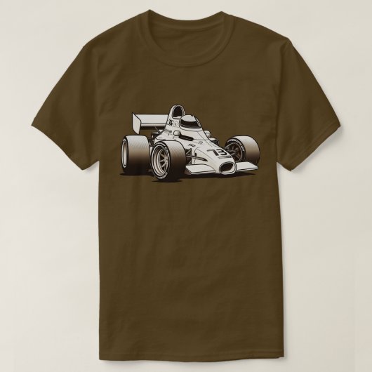 Witte Formule 1 race T-shirt (Design voorkant)