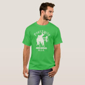 Witte Fort Smith Arkansas Rodeo Ruiter T-shirt (Voorkant volledig)