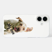 Witte foto minimalistische huisdierherdenking iPho Case-Mate iPhone Case (Achterkant (horizontaal))