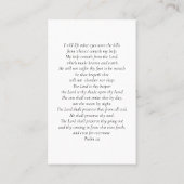 Witte Foto Sympathy Funeral Memorial Kaart Visitekaartje (Achterkant)