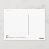 Witte foto van charolais kalf briefkaart (Achterkant)