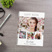 Witte fotocollage op jaarverjaardag van het gastbo notitieboek