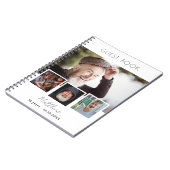 Witte fotocollage op jaarverjaardag van het gastbo notitieboek (Linkerzijde)