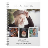 Witte fotocollage op jaarverjaardag van het gastbo notitieboek (Voorkant)