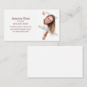 Witte fotosjabloon visitekaartje (Voorkant / Achterkant)