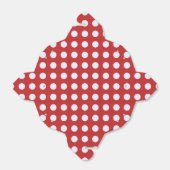 Witte fractale polka stippen Rood fractale achterg Bedankdoosjes (Uitgevouwen)