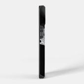 WITTE FRACTALE ROOS iPhone HOESJE (Rechterkant)