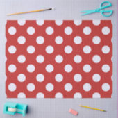 Witte fractals polka stippen Rood fractals achterg Tissuepapier (Craft)