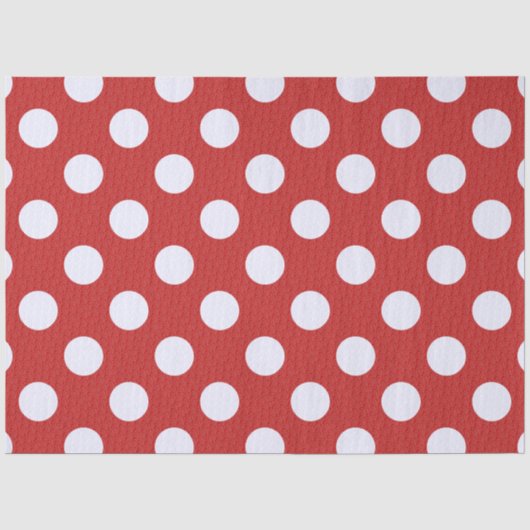 Witte fractals polka stippen Rood fractals achterg Tissuepapier (Voorkant)