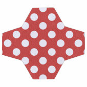 Witte fractals polka stippen Rood fractals achterg Voetbal (Enkel)