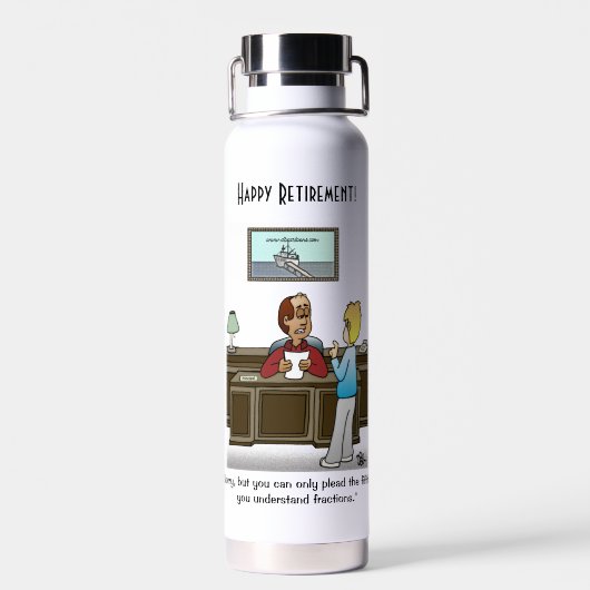 Witte fracties waterfles (Achterkant)