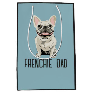 Witte Franse Bulldog, Franse Bulldog Vader Medium Cadeauzakje