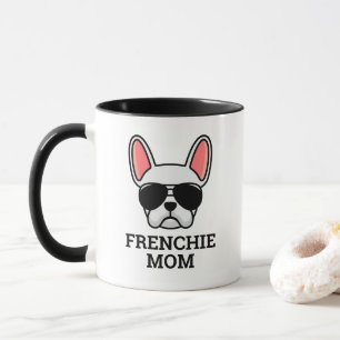 Witte Franse Bulldog Frenchie Dog Mam Mok