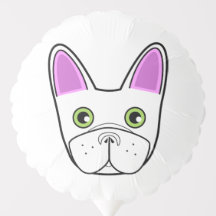 Witte Franse Bulldog Gezicht