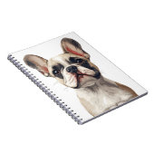 Witte Franse Bulldog Notitieboek (Rechterzijde)