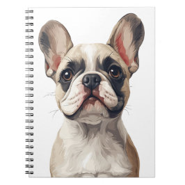 Witte Franse Bulldog Notitieboek