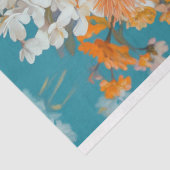 Witte Franse Poedel Portret Decoupage Tissuepapier (Detail)