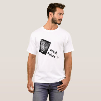 Witte Franse quote T-shirt