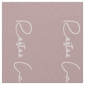 witte Franse script kalm houden en doorgaan Stof (Close Up)