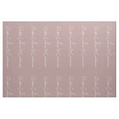 witte Franse script kalm houden en doorgaan Stof (Fat Quarter)