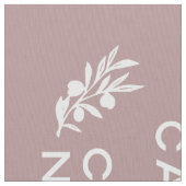 witte Franse script kalm houden en doorgaan Stof (Close Up)