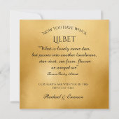 Witte frenchy aangepaste engel sympathie bedankkaart (Achterkant)