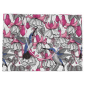 Witte fuchsie en kolibrie groot cadeauzakje (Achterkant)