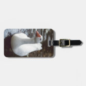 Witte gans bagagelabel (Voorkant horizontaal)