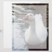 Witte gans briefhoofd (Voorkant / Achterkant)
