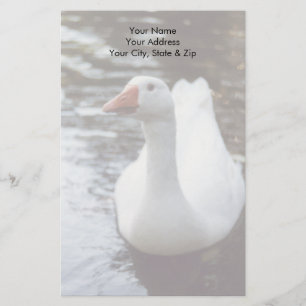 Witte gans briefpapier